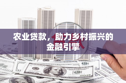 乐安农业贷款，助力乡村振兴的金融引擎