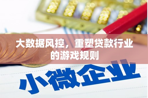 乐安大数据风控，重塑贷款行业的游戏规则
