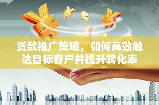 乐安贷款推广策略，如何高效触达目标客户并提升转化率