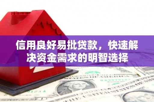 乐安信用良好易批贷款，快速解决资金需求的明智选择