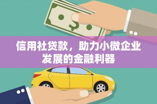 乐安信用社贷款，助力小微企业发展的金融利器