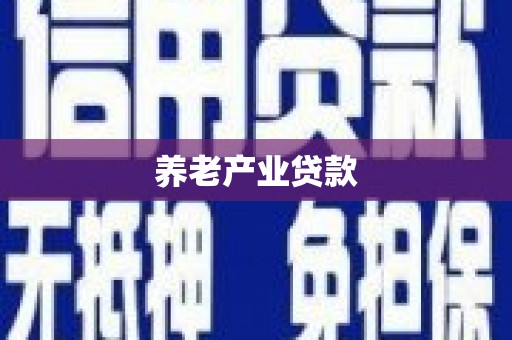 乐安养老产业贷款