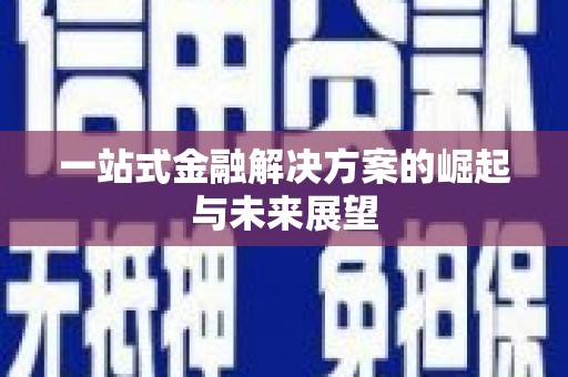 乐安一站式金融解决方案的崛起与未来展望
